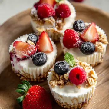 Frozen Yogurt Granola Cups