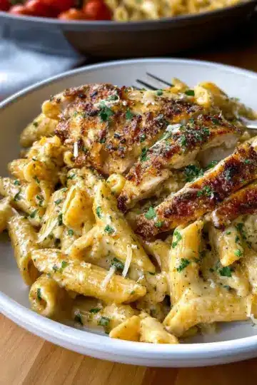 Garlic Parmesan Chicken and Pasta