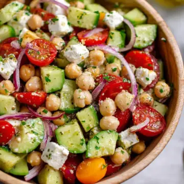 Easy Chickpea Feta Salad