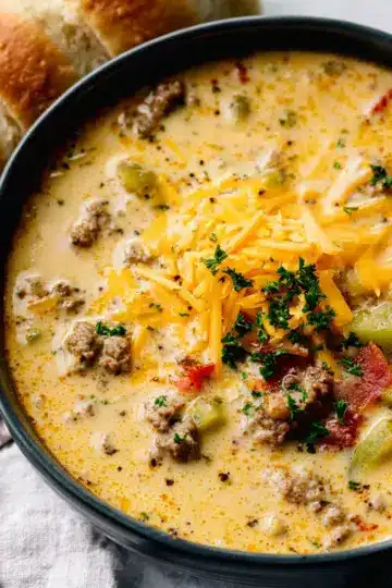 Award Winning Cheeseburger Soup