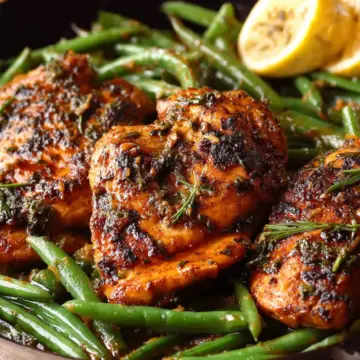 Lemon Garlic Chicken with Green Beans