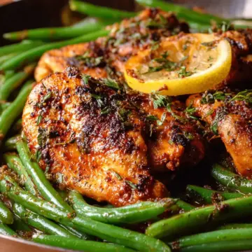 Lemon Garlic Chicken with Green Beans