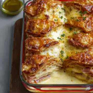 Croque Monsieur Croissant Bake