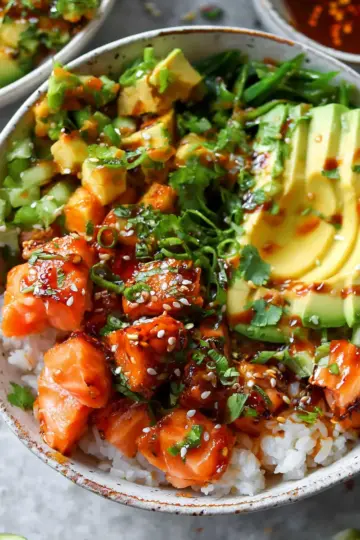 Salmon Sushi Bowls