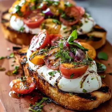 Pain Grillé à la Burrata