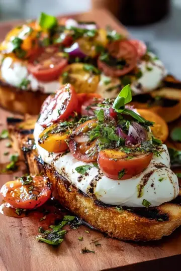 Pain Grillé à la Burrata