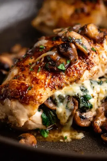 Mushroom-Stuffed Chicken Breast