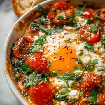 Baked Feta Eggs Recipe