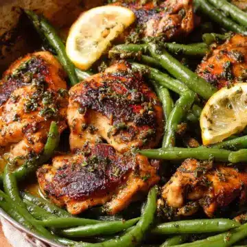 Lemon Garlic Chicken with Green Beans