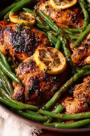 Lemon Garlic Chicken with Green Beans