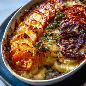 Cheesy Root Vegetable Gratin