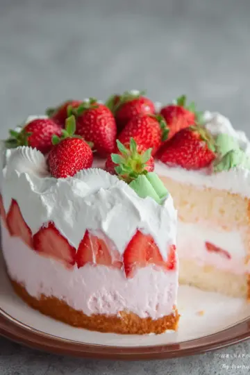 Strawberry Chiffon Layer Cake