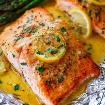 Sheet Pan Lemon Garlic Butter Salmon