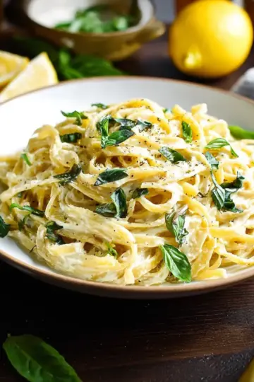 Creamy Lemon Basil Pasta