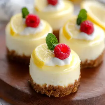 Mini Lemon Cheesecakes