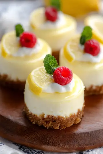 Mini Lemon Cheesecakes